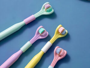 Triple-Sided Ultra-Fine Soft Bristle Toothbrush for Enhanced Oral Health